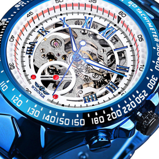 Hollow men's automatic mechanical watch