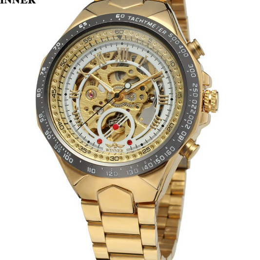 Hollow men's automatic mechanical watch