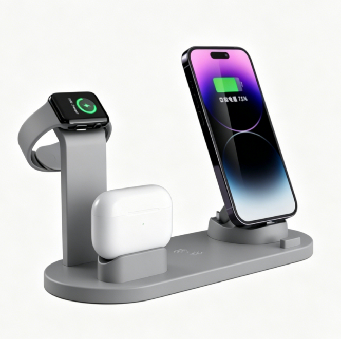 Four-in-One Wireless Charger with Fast Charging