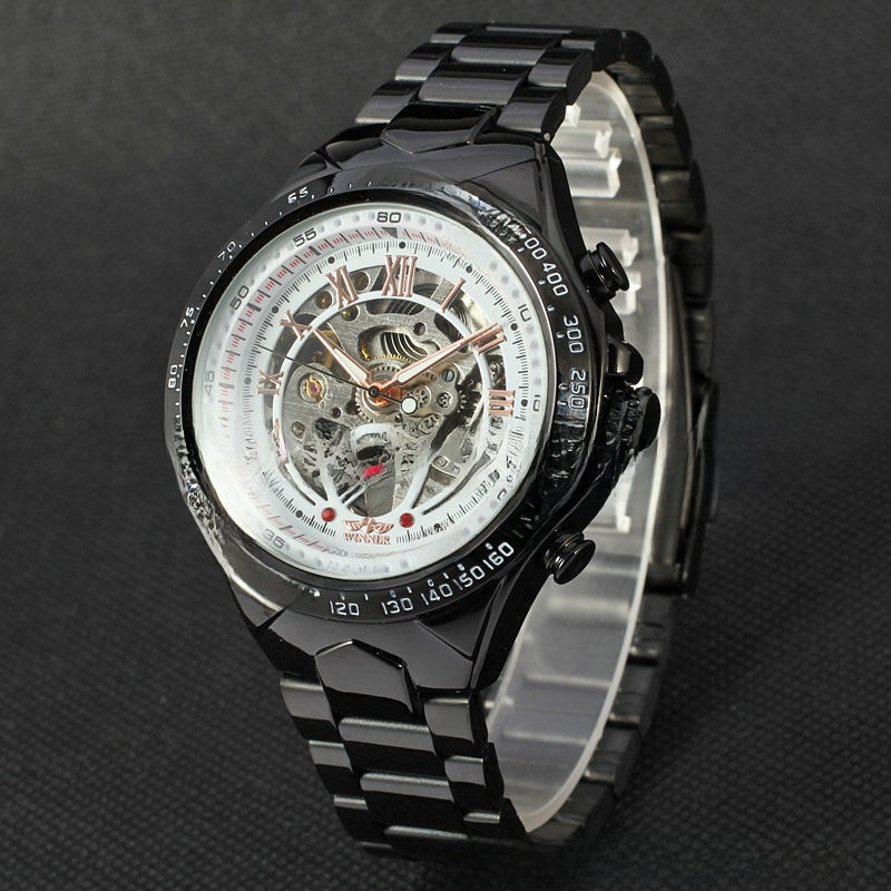 Hollow men's automatic mechanical watch
