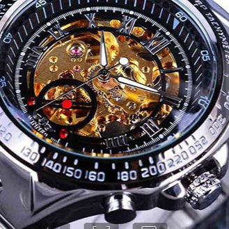 Hollow men's automatic mechanical watch