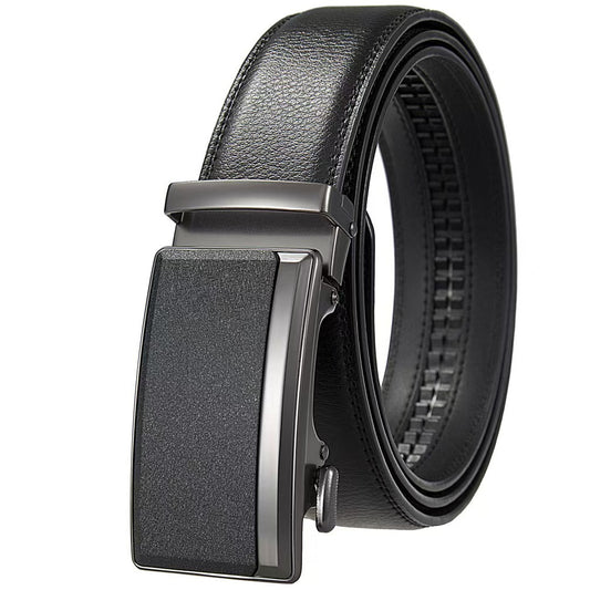 Men's Genuine Leather Automatic Buckle Belt