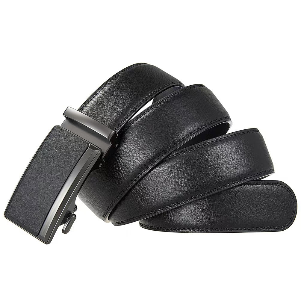 Men's Genuine Leather Automatic Buckle Belt