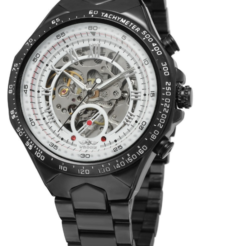 Hollow men's automatic mechanical watch