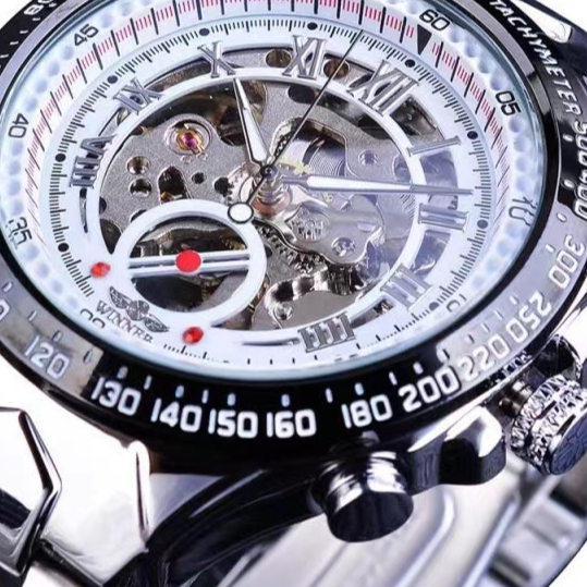 Hollow men's automatic mechanical watch