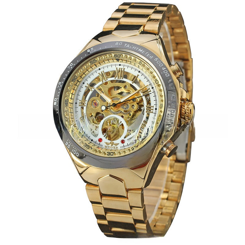 Hollow men's automatic mechanical watch
